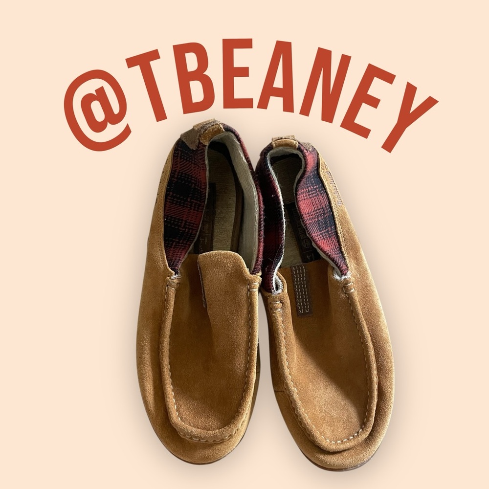 Timberland x Smartwool Tan Suede Slip-On Loafers